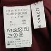 URBAN RESEARCH Silk Blend No Sleeve Gathered One Piece F Burgundy Women Used