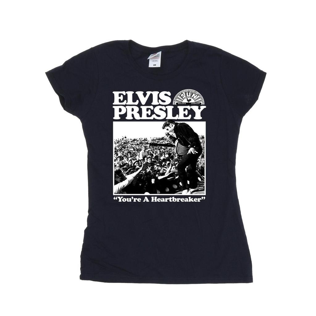 T-shirt en coton Elvis pour femmes/dames A Heartbreaker