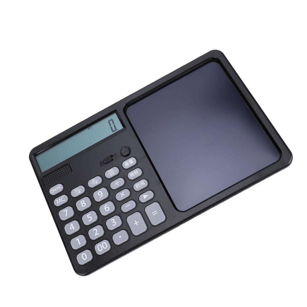 Multifunctional Talking Calculator Rechargeable 12 Digits Large Display Calculator with Notepad Big Sensitive Keys for School Business Work