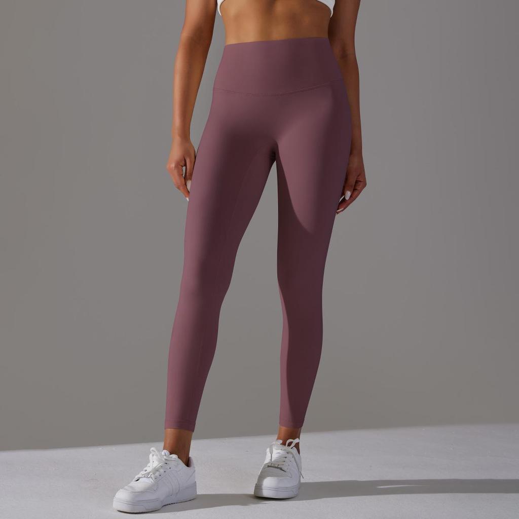Seamless High-Waist Nude Breathable Yoga Capri Pants