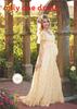Euro Womens Lace Ruffle Short Sleeve Long Dress With High Waist For Summer Casual Wear
