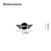 Für Bmw Mini 3D Aluminiumlegierung Auto Lautsprecher Audio Aufkleber Abzeichen Emblem Dekoration Zubehör Für MINI COOPER R56 R55 R60 R61 Cou