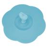 Silicone Lid Dustproof Heat Resistant Hot and Cold Beverage Cup Lid for Kitchen HomeBlue