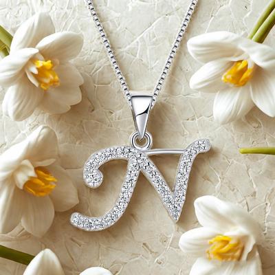 26 English Letters Necklace for Women Fashion Collarbone Chain Short Jewelry Necklace Pendant