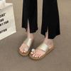 Fashion 2025 Flats Women Clip Toe Slippers Summer Casual Shoes Fashion Woman Sandals New Trend Brand Walking Cozy Beach Shoes