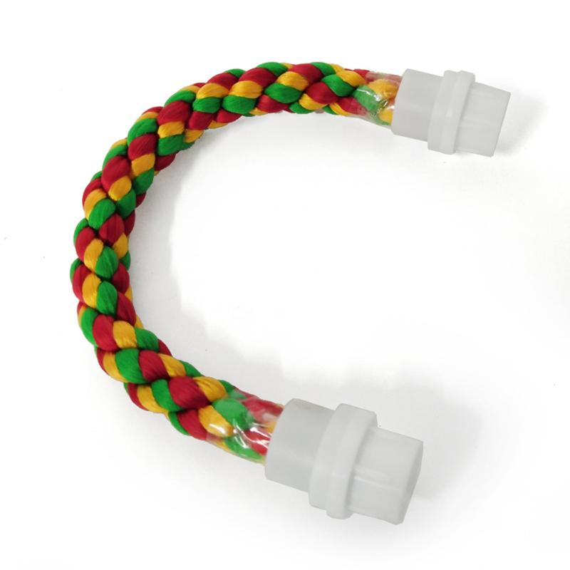 Parrot Colorful Cotton Rope Perch Stand Training Standing Toys Birds Cage Accessories For Hamster