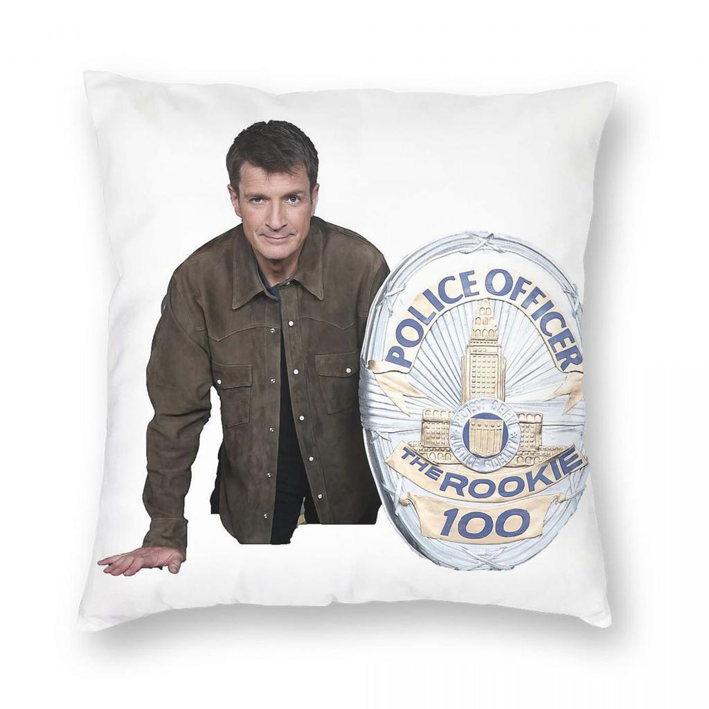 The Rookie Nathan Fillion Federa Quadrata Poliestere Lino Velluto Fantasia Zip Decorativa Federa Cuscino Copertura Cuscino Stanza Vendita all'Ingrosso