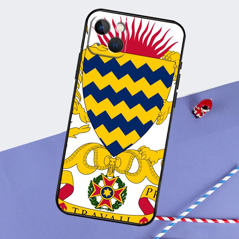 Republic of Chad Flag Phone Case For iPhone 16 Pro Max 12 13 Mini 11 14 15 Pro Max XR 15 16 Plus 16e Back Cover