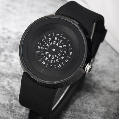 Trendy Fashion Creative Watch Personalized Second Disc Watch Cool Casual Waterproof Watch Concept Watch