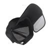 Summer Baseball Cap Breathable Canvas Baseball Cap Unisex Retractable Brim Stylish Hat for Tennis Running Camping Black