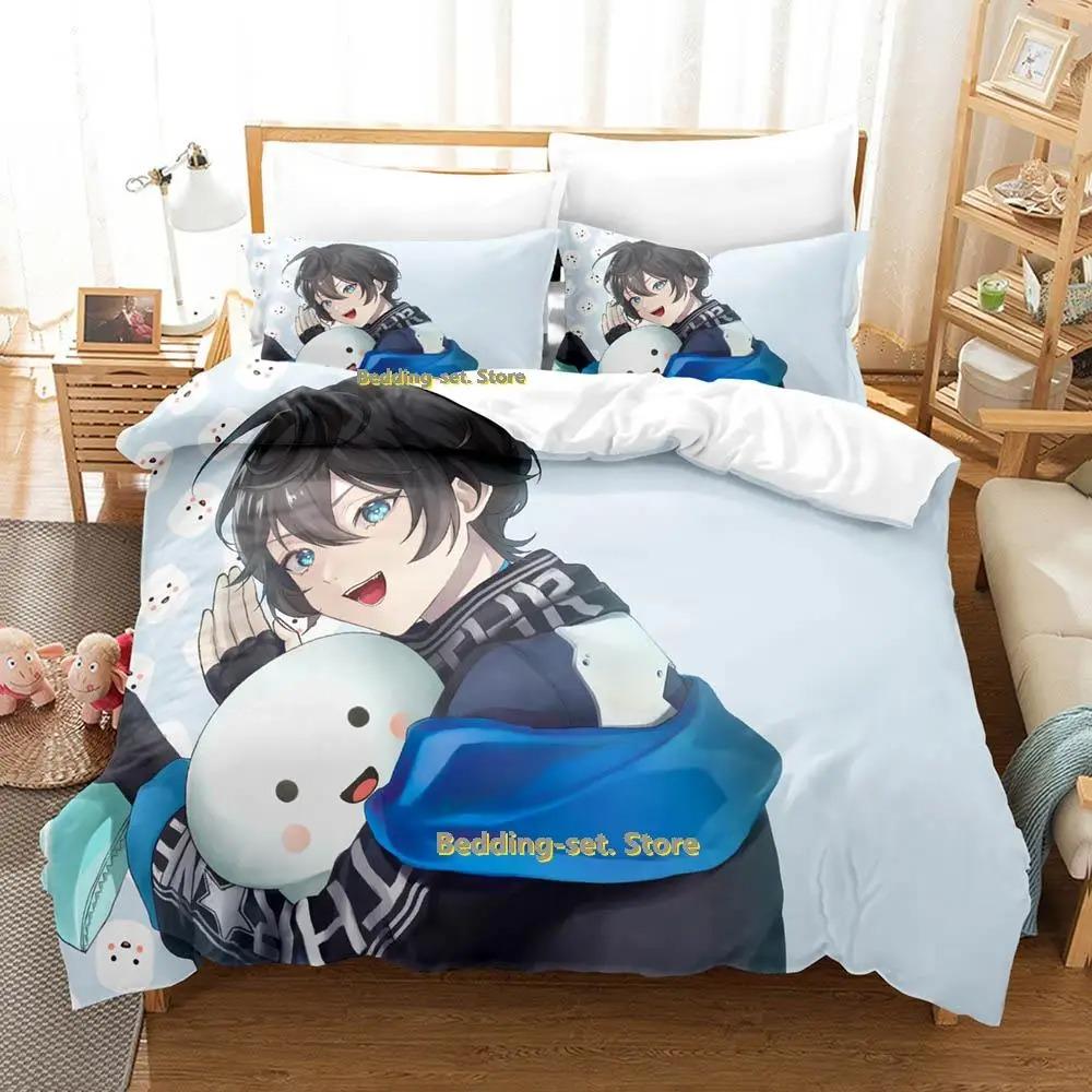 Comfortable Anime Print Bedding Set With Duvet Cover And Pillowcases Single Twin Full Queen King Sizes For Adults And Kids