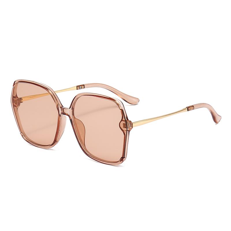 

Fashion-Forward Oversized Sunglasses for Women, UV400 Protection, Unisex, Internet-Famous Street Shooting Sunglasses 4267 коричневый