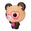 Squishy Bear Glasses Plush Toy With Slow Rebound Pu Material For Gift And Decoration