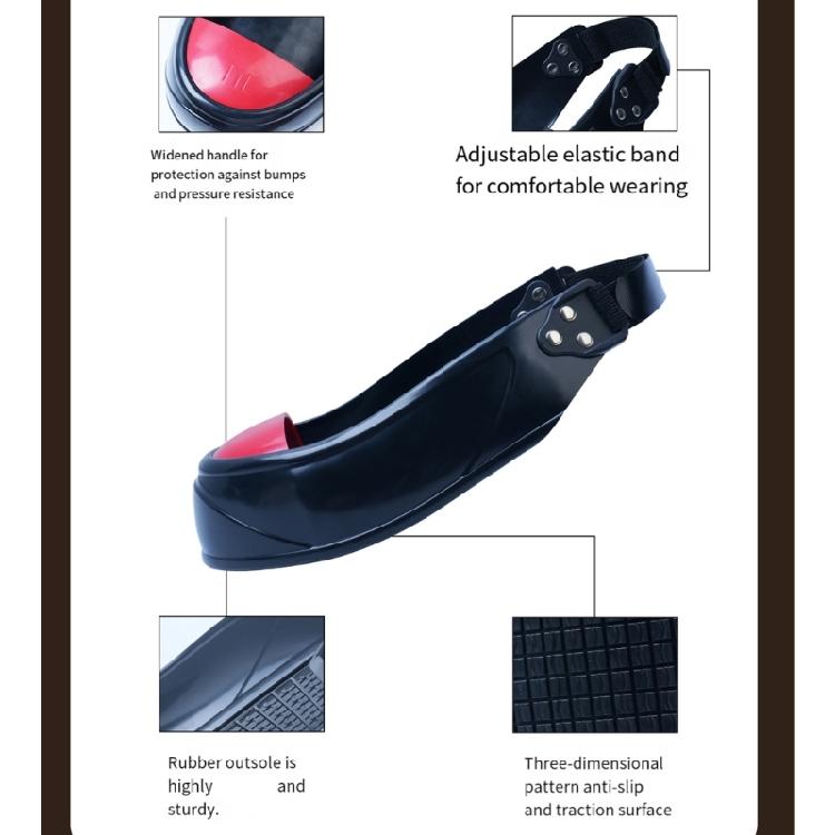 Copriscarpe di Sicurezza con Velcro e Puntale in Acciaio Copripunta Protettivi Antiscivolo per Uomo e Donna