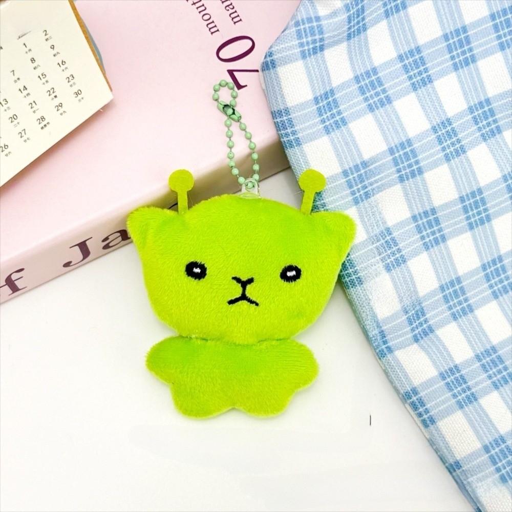 Mini Plush Backpack Pendant Cute Star Alien Cat Keychain New Mobile Phone Rope  Birthday