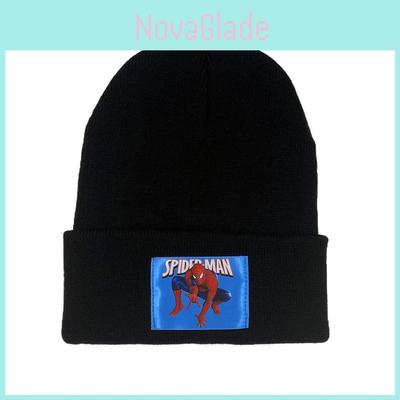 Spiderman Printed Knit Hat With Warm Windproof For Kids And Adults