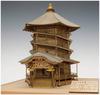 Woody Joe 1/75 Aizu Turtle Hall (Entsu Sanso-do) Wooden Model Assembly Kit