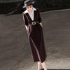 Elegant Sleeveless Shirt & V-neck Dress Two-Piece Set