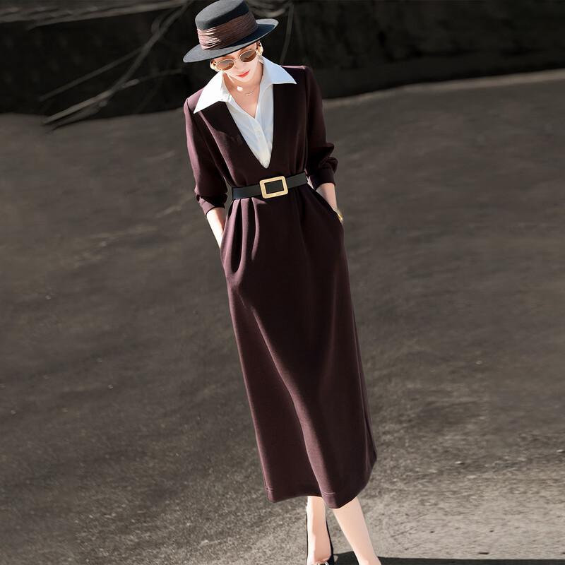 Elegant Sleeveless Shirt & V-neck Dress Two-Piece Set
