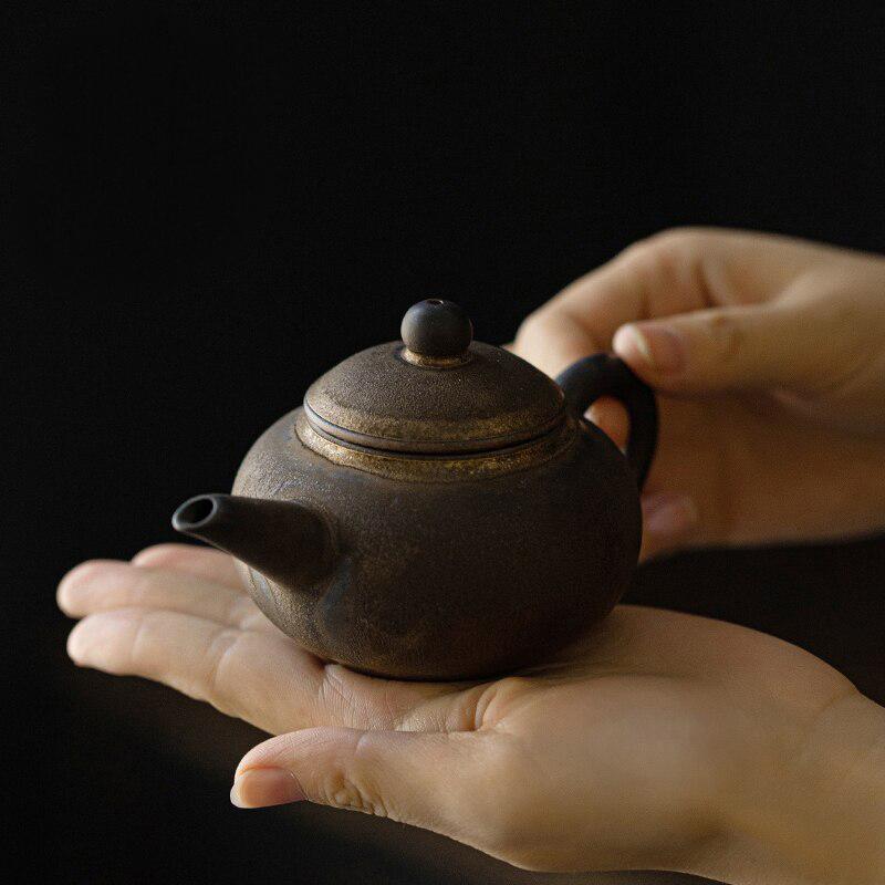 135ml Japanese Style Ceramic Teapot Vintage Gilt Gongfu Tea Set