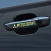 Universal Car Body Side Mirror Door Handle Styling Stickers for Mitsubishi Triton L200 Pajero Sport Exterior Decals BL4