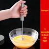 Stainless Steel Semi-Automatic Egg Beater & Whisk Handheld Baking Tool