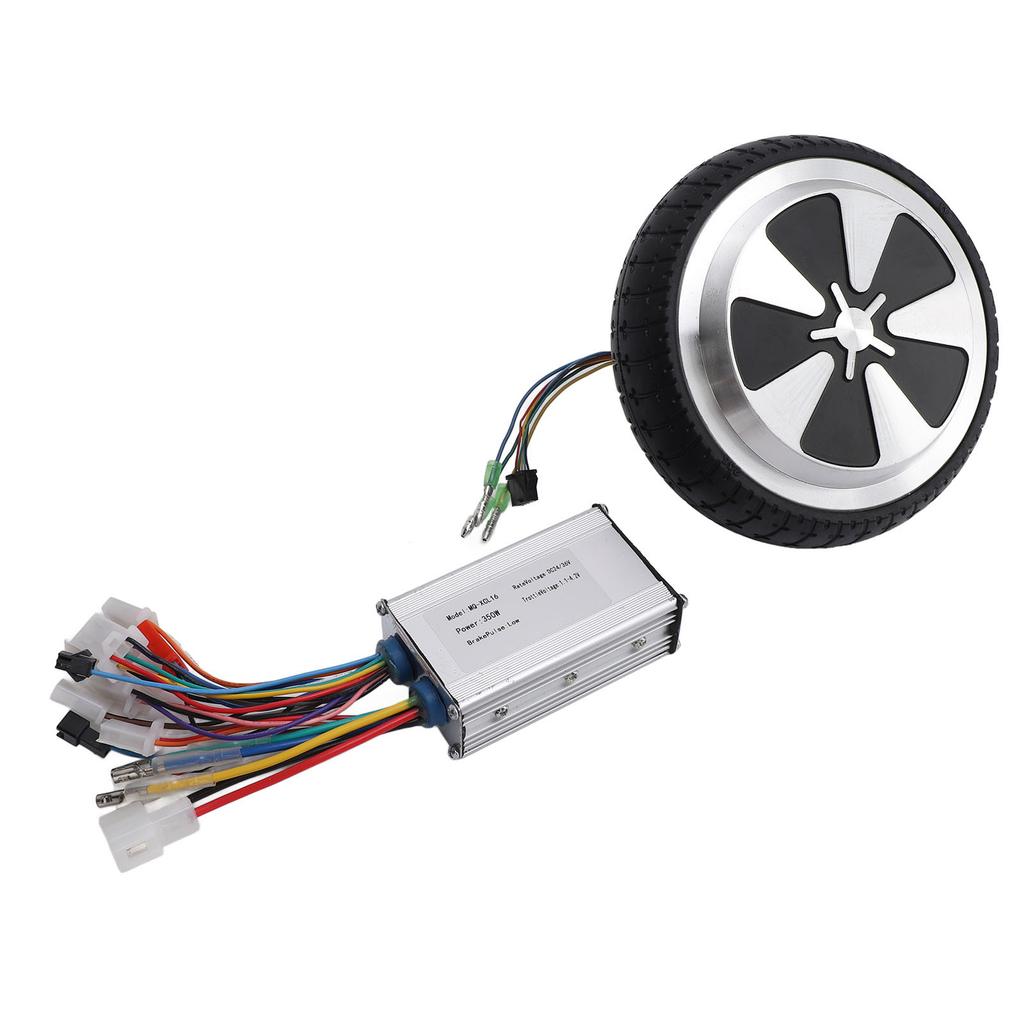 24 36V 350W Controller Rubber Aluminum Alloy Low Noise 6.5inch Hub Motor Wheel for Balance Bicycle