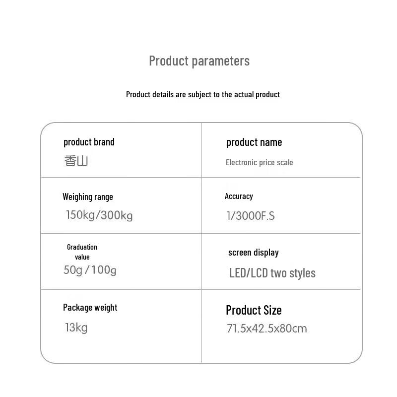 Xiangshan Waterproof Stainless Steel Digital Platform Scale