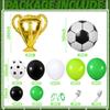 Award-winning Football Championship Sports-themed Aluminum Film Balloons Set for Children's Birthday Party Decoration and Arrangement