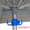 1 Beach Umbrella Hook with 4 Pins - Ideal for camping, travel, and pool use - Easily hang towels and bags.