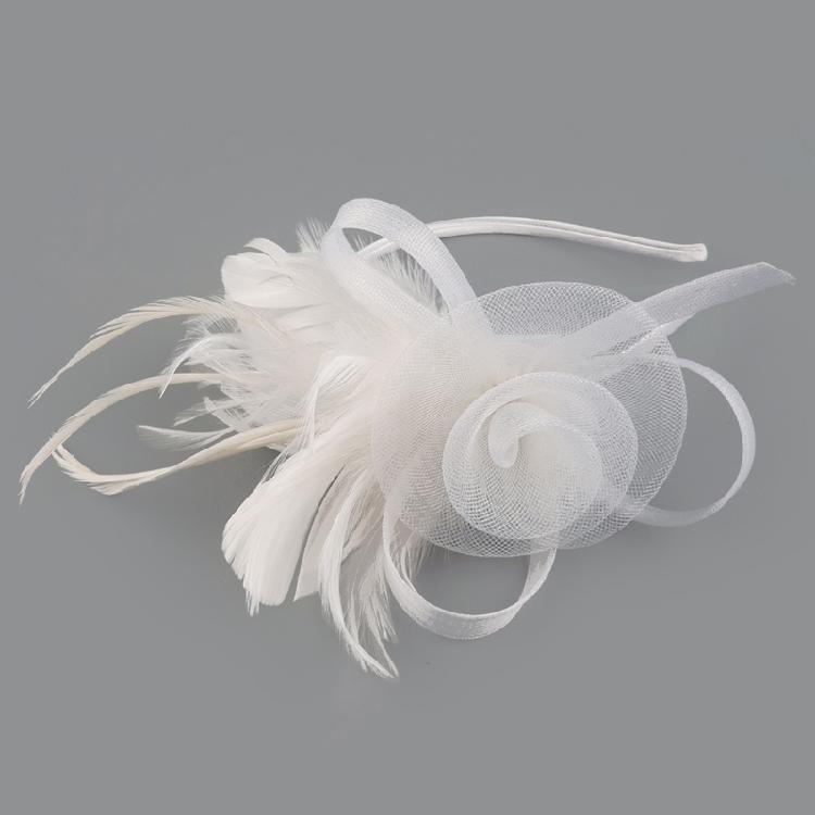 1920s Mesh Flower Hairhoop Fascinator Costume Headband Dancing Party Headdress