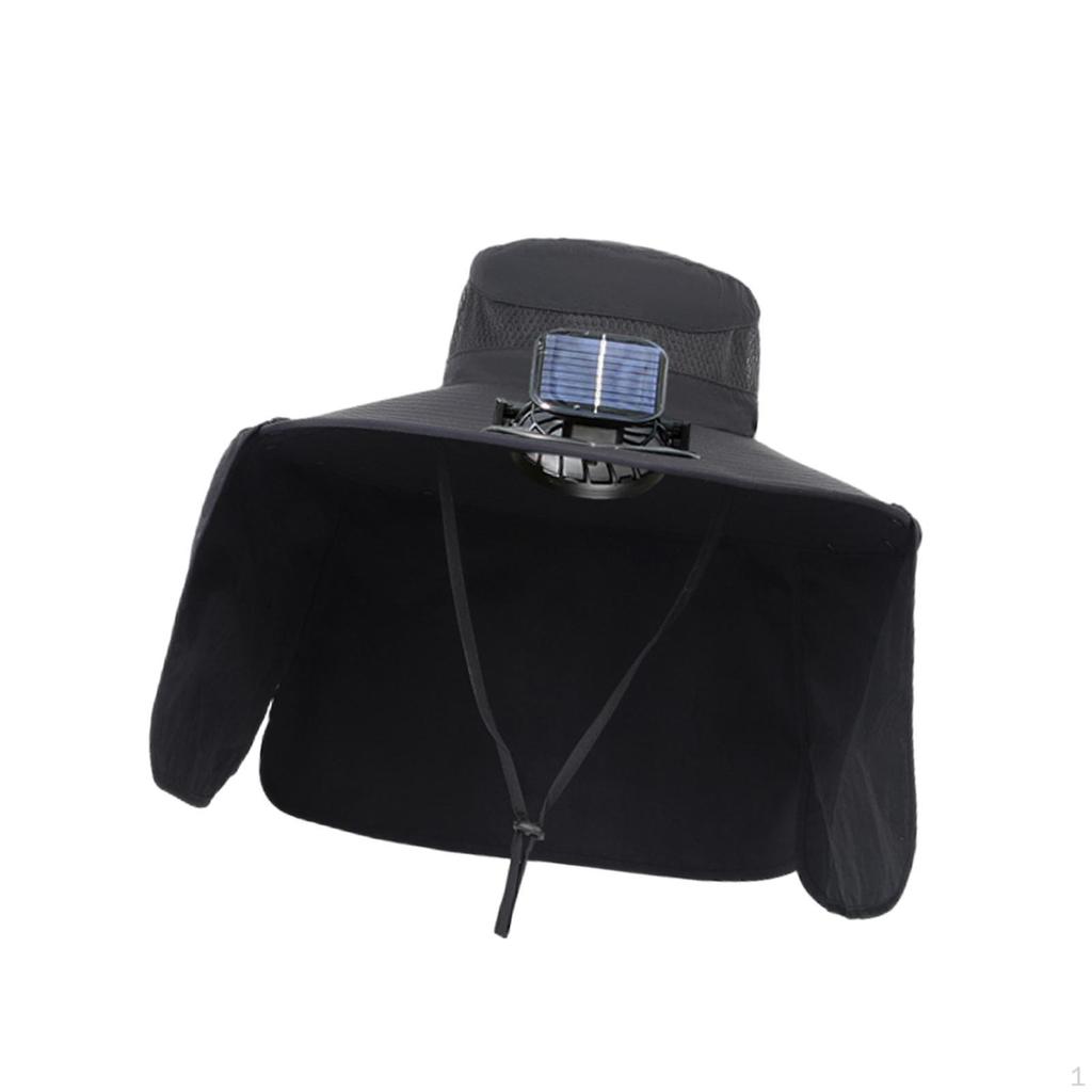 Cooling Fan Hats Solar Hat Fishing for Beach Outdoor Activities Sports