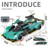 1/24 Martin Valkyrie Model Toy Cars Alloy Diecast Sound Light Doors Opened Pull Back Shock Absorption Toy Vehicles Kids Gifts