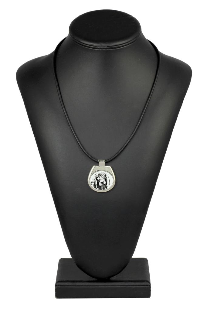 Black and Tan Coonhound – Dog necklace, personalized pendant with a photo | Art-Dog