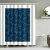 Ocean Wave Shower Curtain Blue Sea Pattern Bathroom Decor Beach Themed Backdrop Waterproof Fabric Modern Coastal Vibes