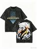 Avatar: The Last Airbender Vybledlé tričko Oversized Unisex Vintage Volné Streetwear Trendy Bavlna Harajuku Pohodlné Prodyšné
