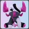 25cm Phighting Ban Hammer Plush Toys Two-horned Cow Plush Toys Phighting Broken Plush Cattle Dolls Fans Birthday Gifts Kids Toys