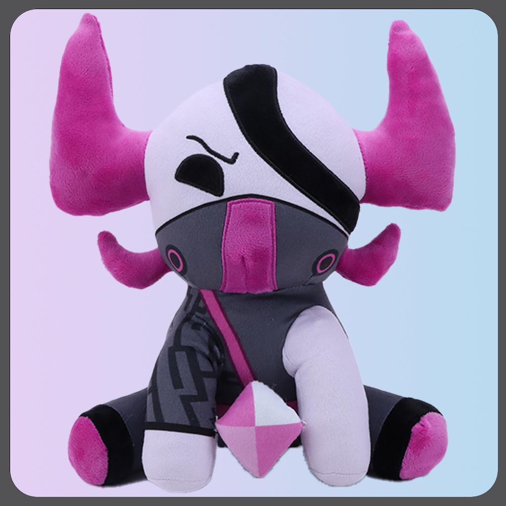 25cm Peluche Martello da Battaglia Due Corna Mucca Peluche Battaglia Spezzato Mucca Peluche Regali di Compleanno per Fan Giocattoli per Bambini