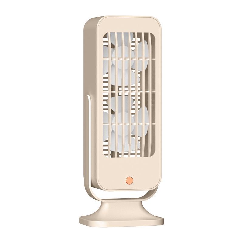 Dual-Blade USB Desktop Fan for Enhanced Airflow and Dormitory Use