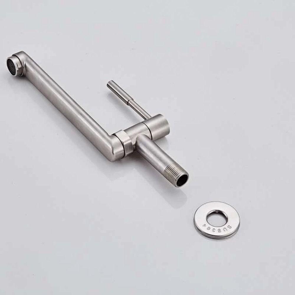 Lengthened Outlet Kitchen Faucet 180° Rotation Stainless Steel Sink Tap  Kitchen Use