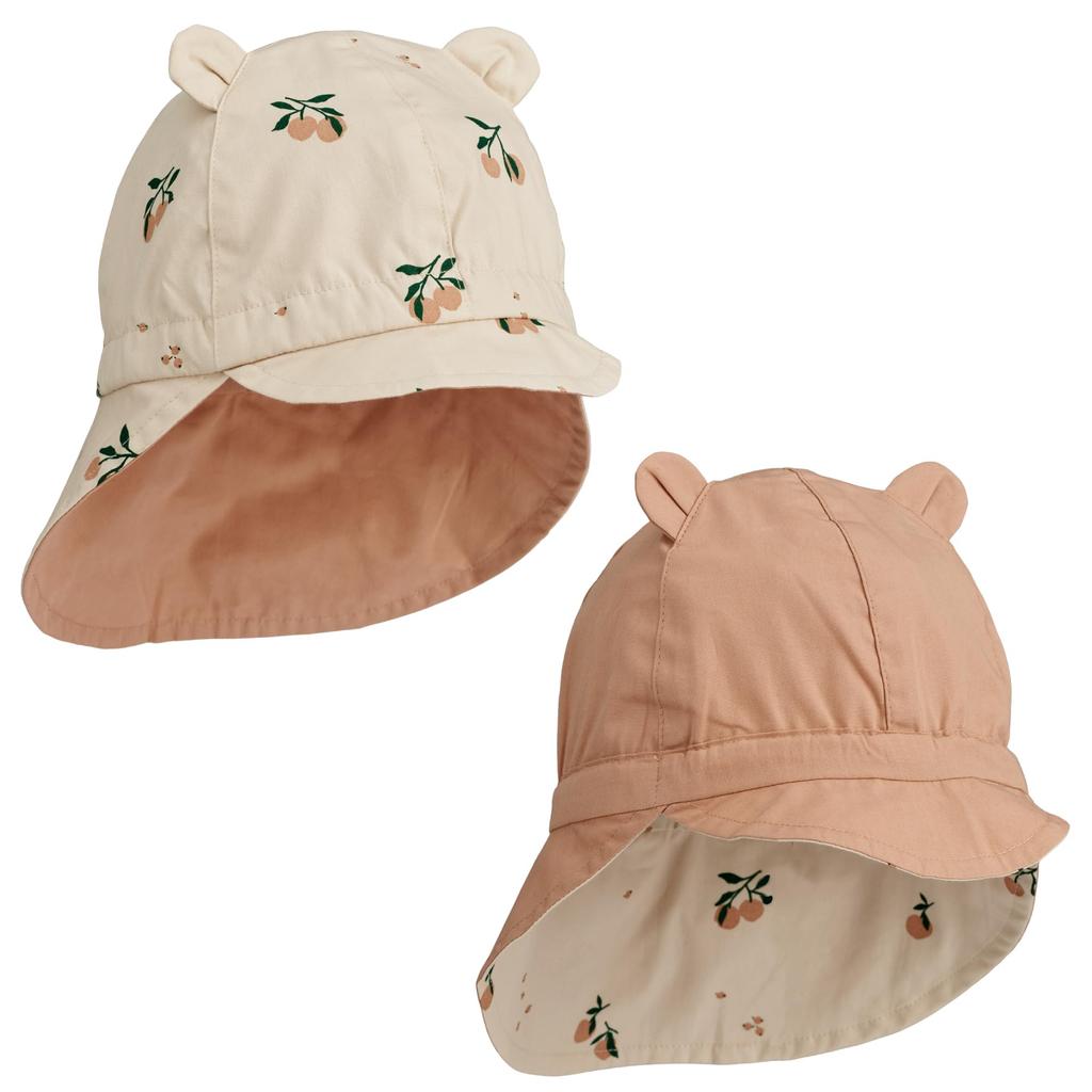 Leewood Baby Sun Ages CB09-gormrevsunhat, Hat, Peach, 1-2