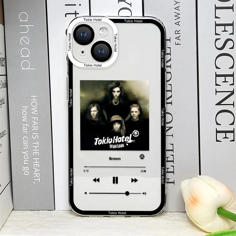 

Чохол для телефону співака Тома Білла Каулітца T-tokio Hotel для IPhone 16 15 14 13 12 11 Pro Max Mini 7 8Plus SE2 X XS MAX Прозорий чохол Шкіра For iPhone 11