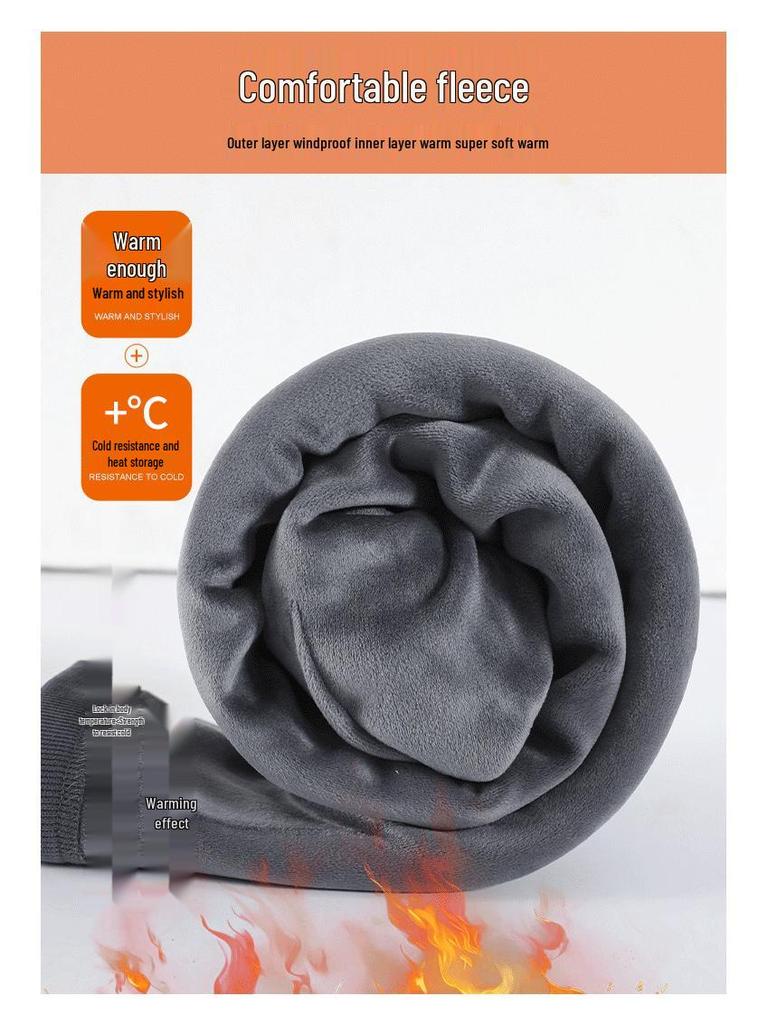High-Waisted Fleece-Lined Wide-Leg Women's Pants for Autumn/Winter - Casual, Petite, and Straight-Leg Sports Sweatpants.