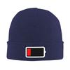 1 Batterie Pile Vide Chapeau en Laine Chaude Bonnet d'Hiver Bonnet à Pompon Casquettes Hip Hop pour Unisexe