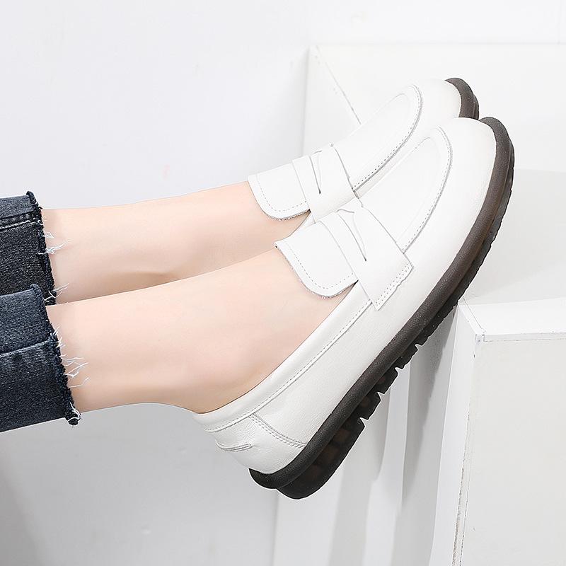 Autumn 2022 Korean Style Casual Slip-on Loafers for Middle-aged and Elderly Women