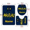Club America (5) Custom name Flannel Toilet 3 Piece Set Soft Bathroom Rug Toilet Seat Cover for Bathroom Home Decor