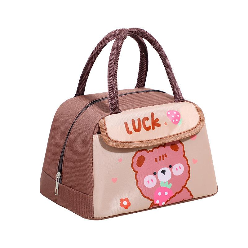 

Cartoon thermal insulation bag girl heart cute lunch bag office workers carry large capacity portable portable bag 20*14*23cm