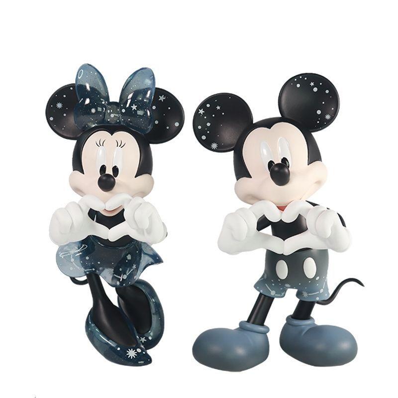 Heart-Shaped Minnie and Mickey Figurines Wedding Decorations Mickey Mouse Trendy Toys Engagement Cake Decor Couple