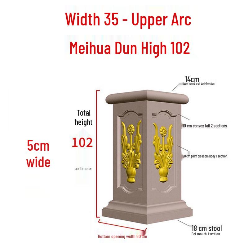 European Villa Courtyard Roman Column Base for Exterior Wall Decoration