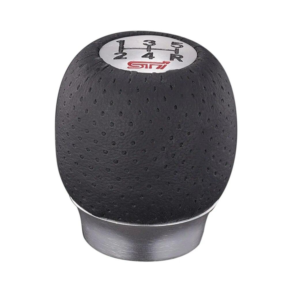 5 Speed Gear Shift Knob Aluminum Car Gear Head Black Transmission Manual Knob Shifter 1 Pcs